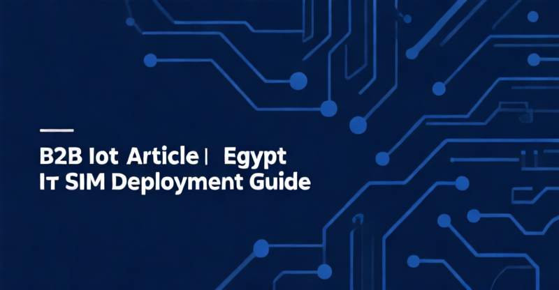 Egypt IoT SIM Deployment: Regulatory Compliance and Carrier Options – TCO Range €15k–€30k/yr for 10k Devices