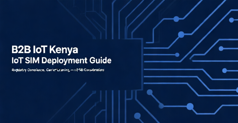 Kenya IoT SIM Deployment Guide: US$0.18–0.75/device/month licensing risk for non-compliant M2M SIMs