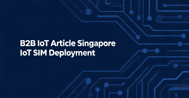 Singapore IoT SIM Deployment: IMDA M2M Registration, eSIM Support, and Carrier Selection – 500-Device Pilot Cost Cut 40% with Bulk Activation