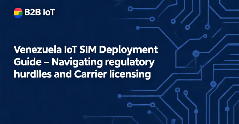 Venezuela IoT SIM deployment: CONATEL licensing adds 6–12 months to project timeline for 10,000+ device rollouts